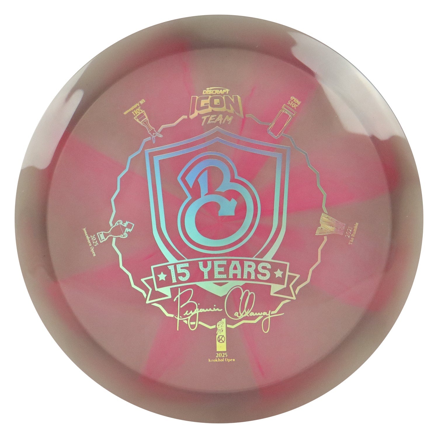 Discraft Disc Golf Ben Callaway Icon Z Swirl Undertaker Fairway Driver