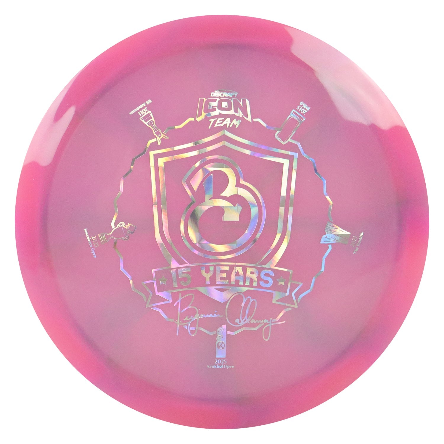 Discraft Disc Golf Ben Callaway Icon Z Swirl Undertaker Fairway Driver