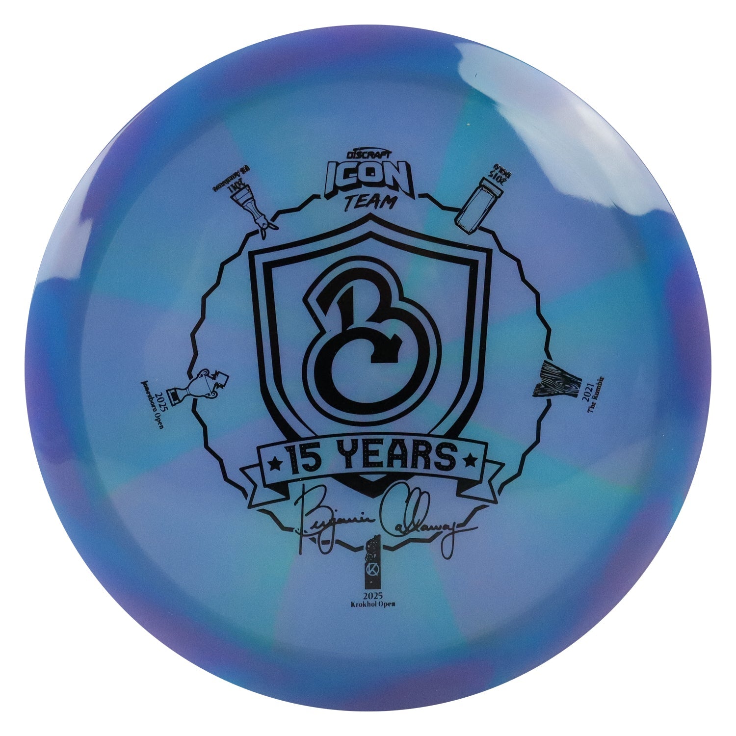 Discraft Disc Golf Ben Callaway Icon Z Swirl Undertaker Fairway Driver