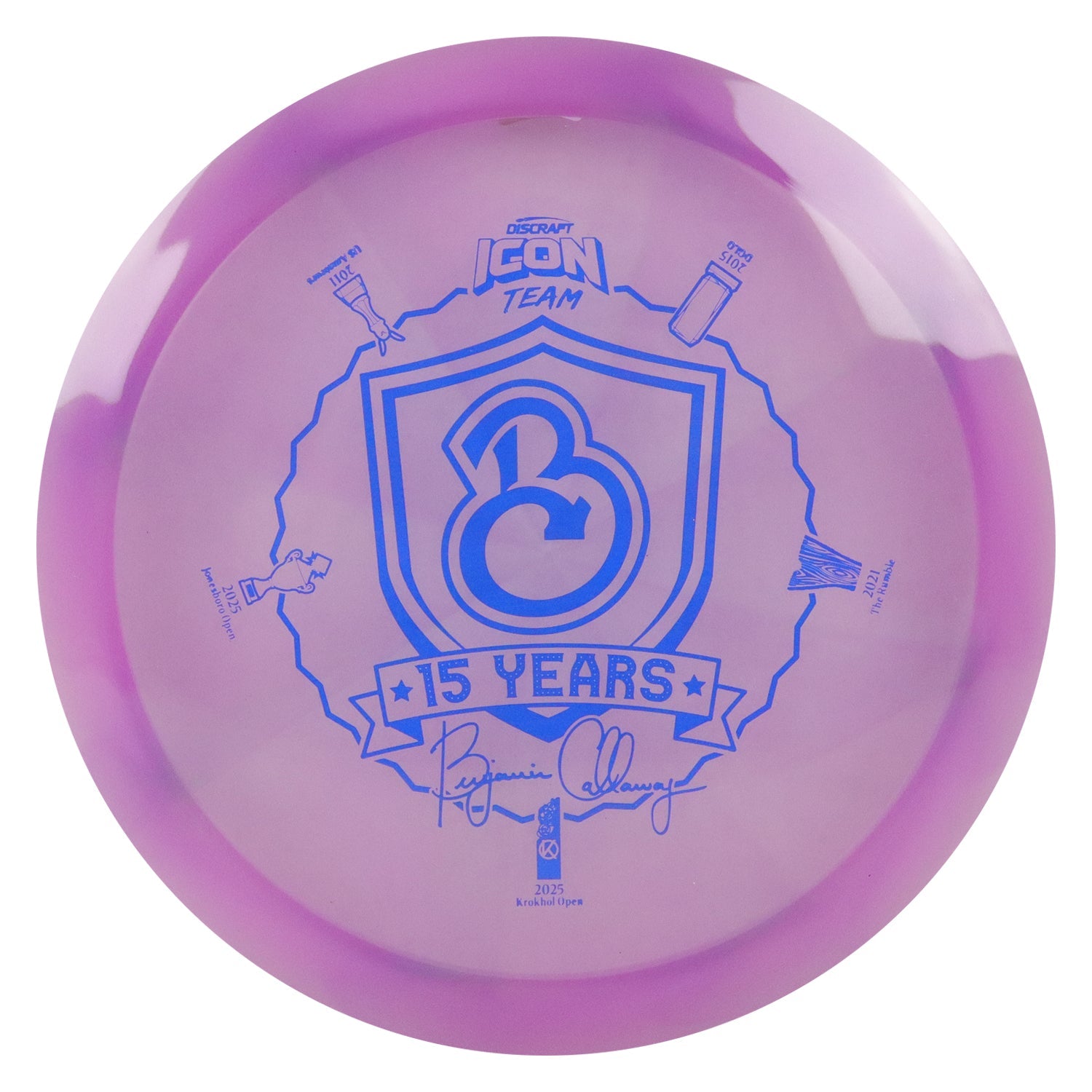 Discraft Disc Golf Ben Callaway Icon Z Swirl Undertaker Fairway Driver