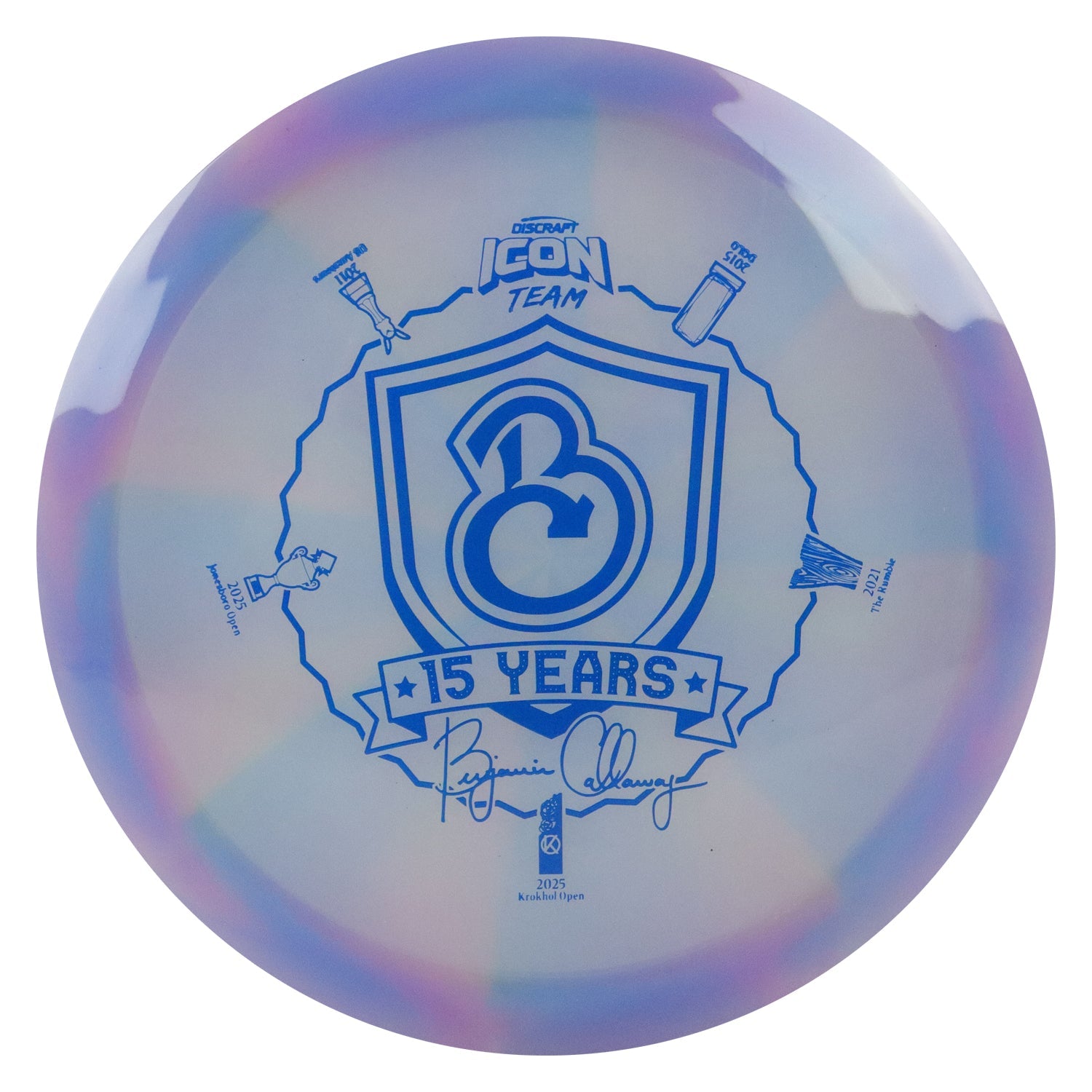 Discraft Disc Golf Ben Callaway Icon Z Swirl Undertaker Fairway Driver