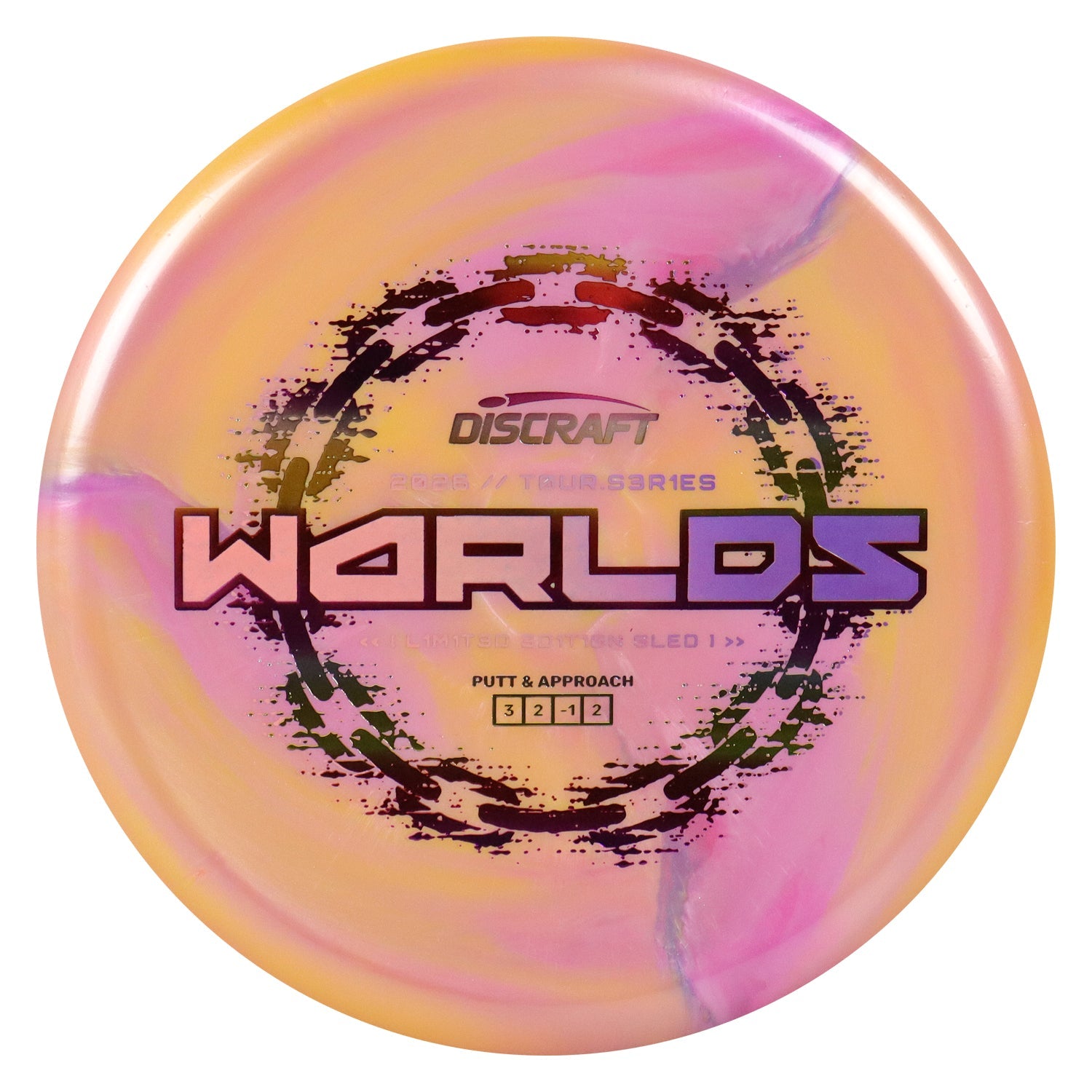 Discraft Disc Golf 2026 Worlds Tour Series Sled Putt and Approach