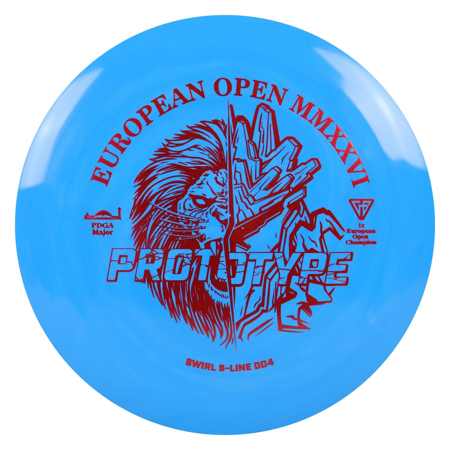 Discmania Disc Golf Prototype Swirl S-Line DD4 Distance Driver 13/5/0/3