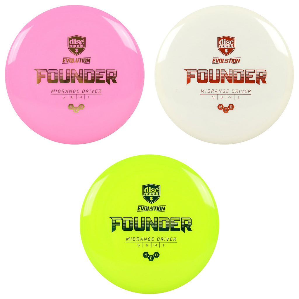 Discmania Disc Golf Evolution Neo Founder Midrange Disc 5/6/-4/1 - Choose Exact Disc