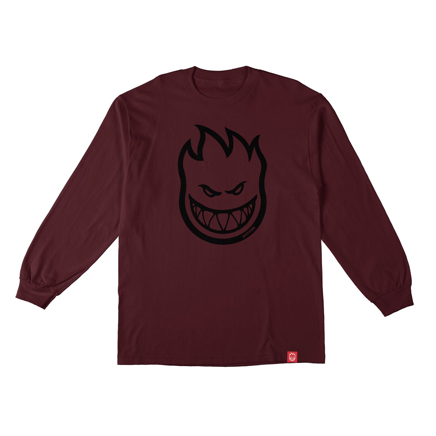 Spitfire Wheels Longsleeve Shirt Bighead Maroon/Black