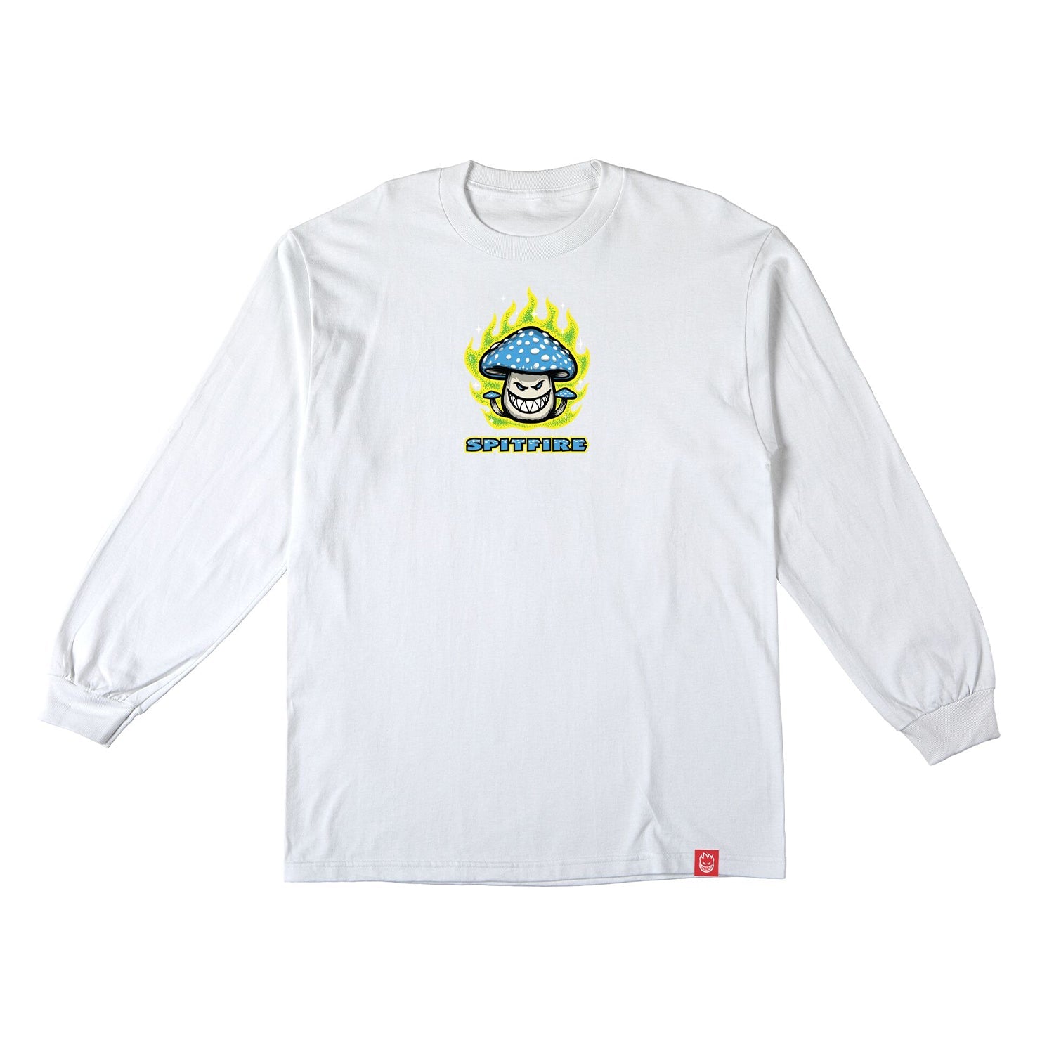 Spitfire Wheels Longsleeve Shirt Mushroom Bighead White