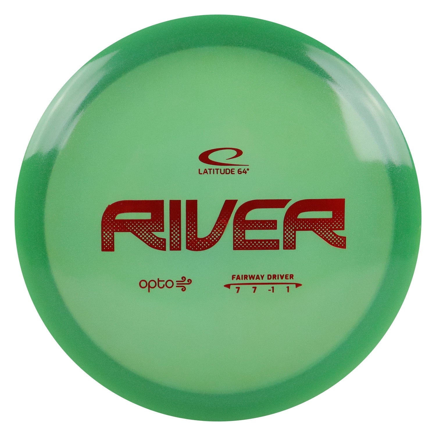 Latitude 64 Disc Golf Opto Air River Fairway Driver 7/7/-1/1 - Chosse Exact Disc