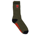 Spitfire Wheels Socks Bighead Fill Embroidered Olive/Black/Red