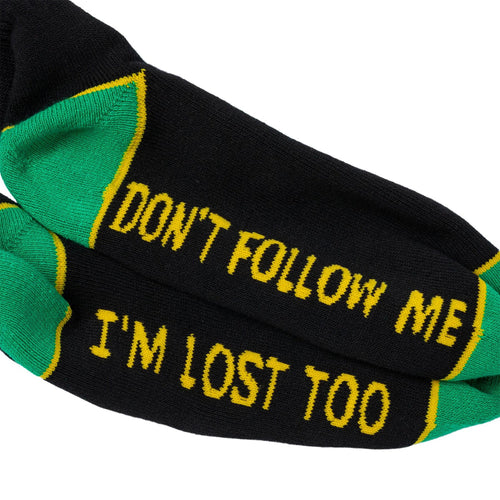 Anti Hero Skateboards Socks Jalopi I'm Lost Too Black/Green/Yellow