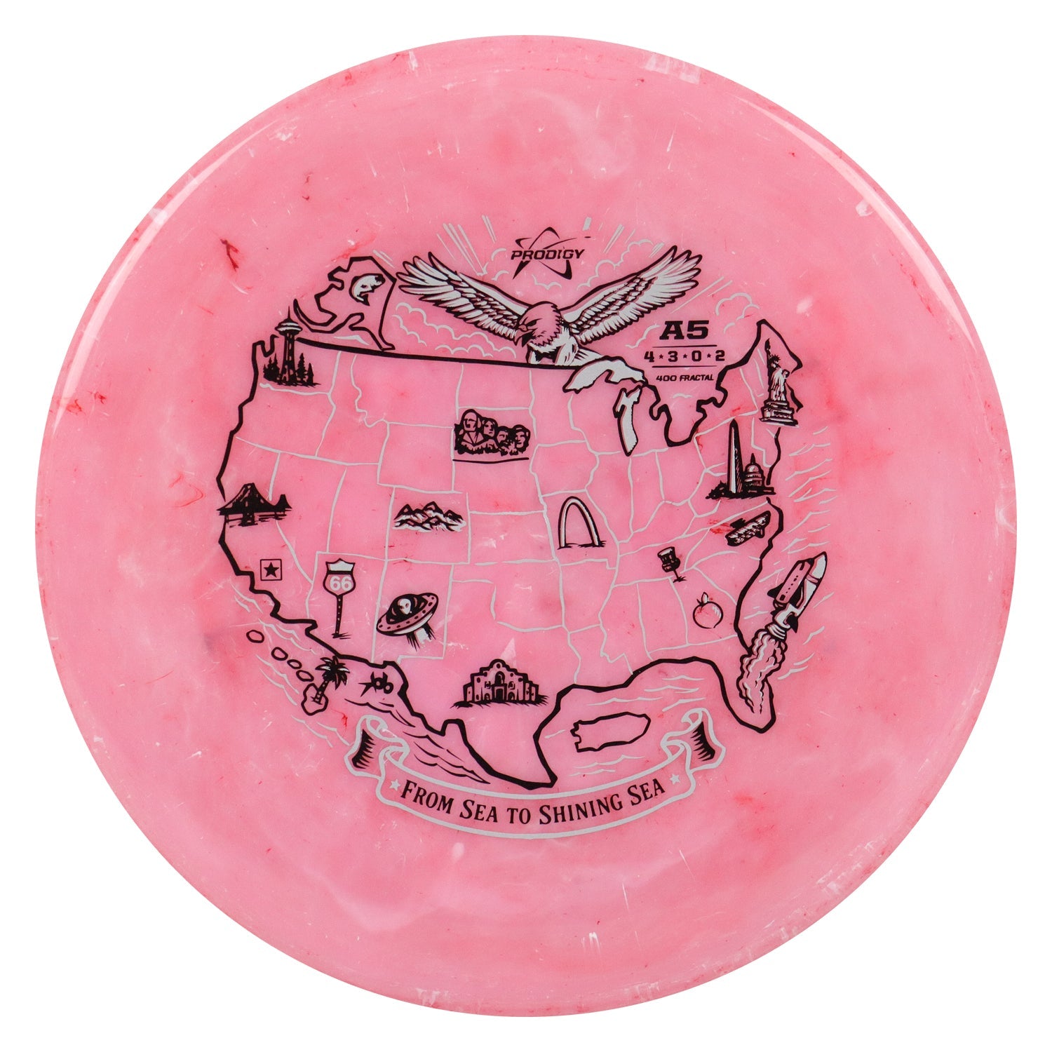 Prodigy Disc Golf 400 Fractal A5 Sea To Shining Sea Putt and Approach 4/3/0/2