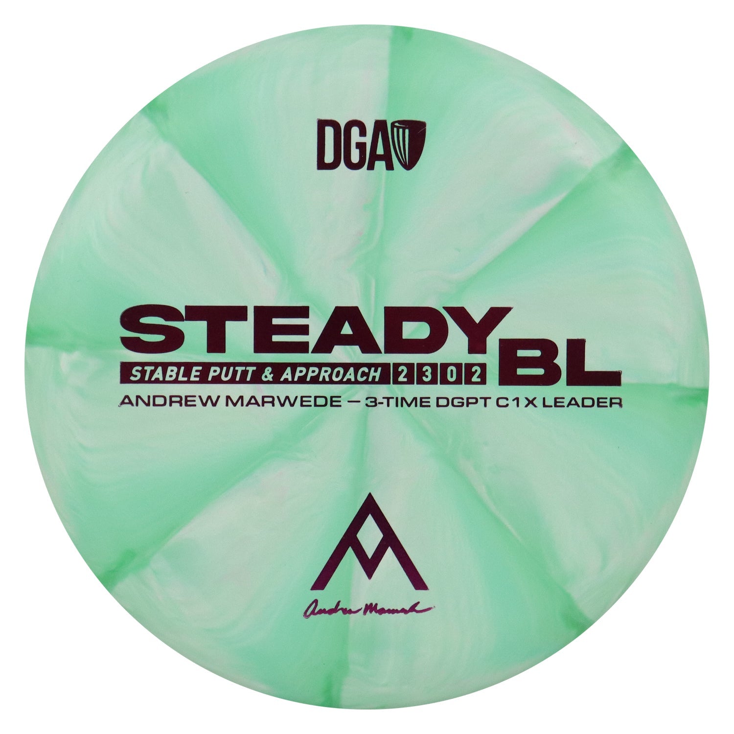 DGA Disc Golf Andrew Marwede Stone Swirl Steady BL Putter 2/3/0/2 - Choose Exact Disc