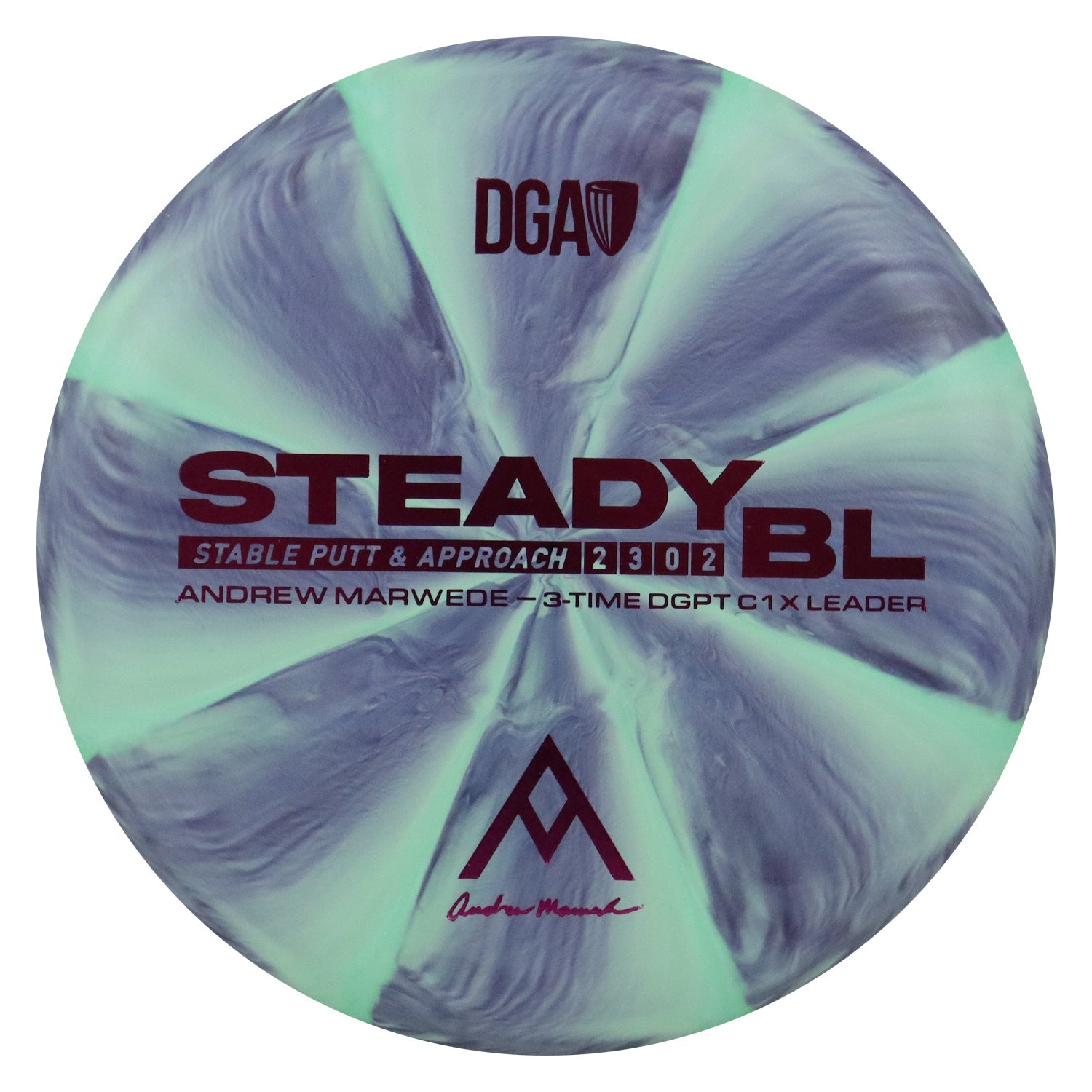 DGA Disc Golf Andrew Marwede Stone Swirl Steady BL Putter 2/3/0/2 - Choose Exact Disc