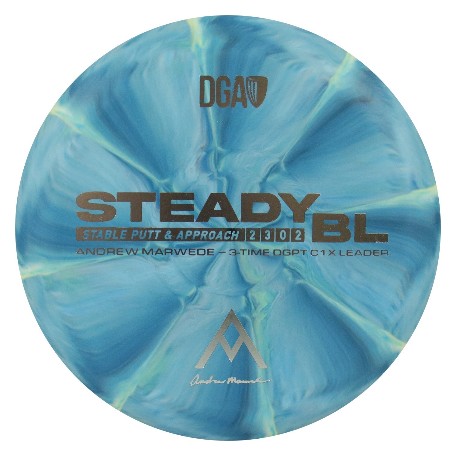 DGA Disc Golf Andrew Marwede Stone Swirl Steady BL Putter 2/3/0/2 - Choose Exact Disc