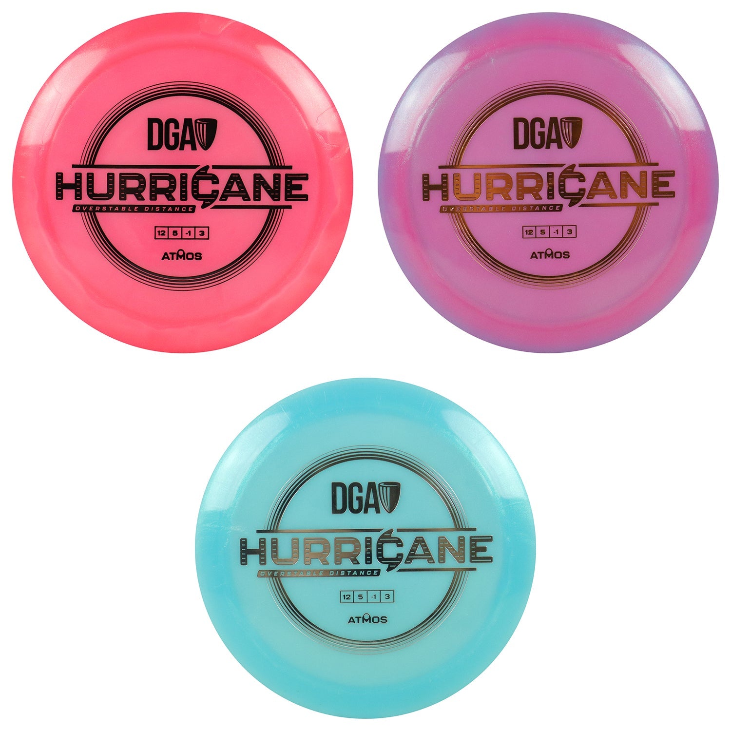 DGA Disc Golf Atmos Hurricane Distance Driver 12/5/-1/3 - Choose Exact Disc