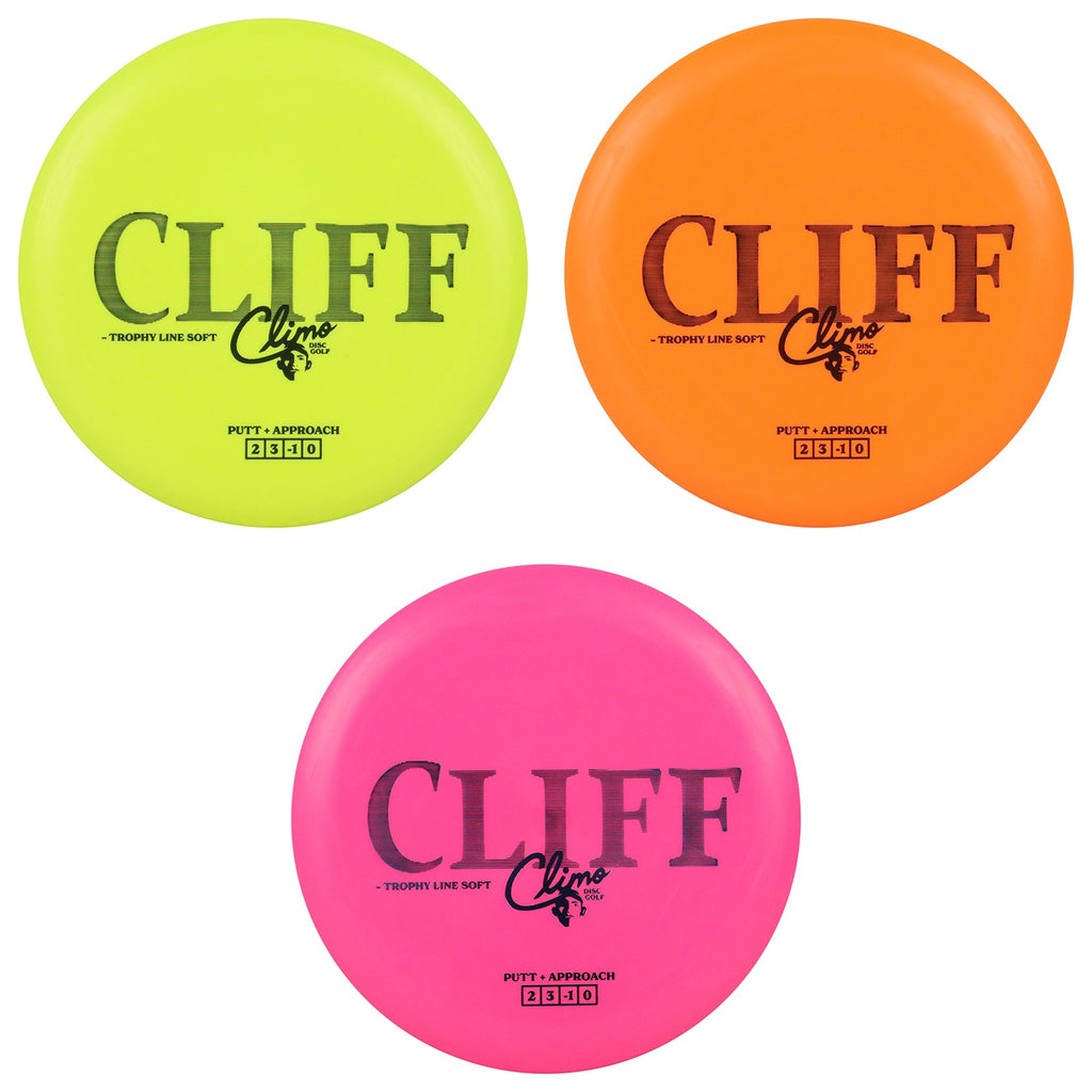 Climo Disc Golf First Run Trophy Line Soft Cliff Putt and Approach 2/3/-1/0 - Choose Exact Disc