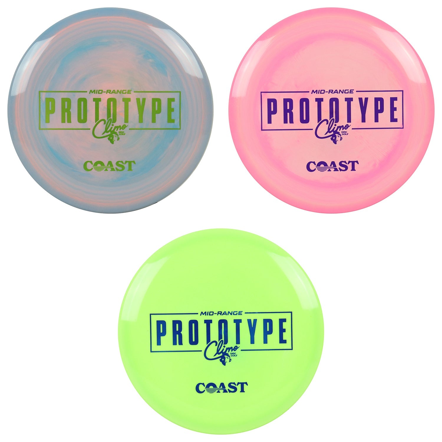 Climo Disc Golf Prototype Signature Line Coast Midrange 6/6/-1/1 - Choose Exact Disc