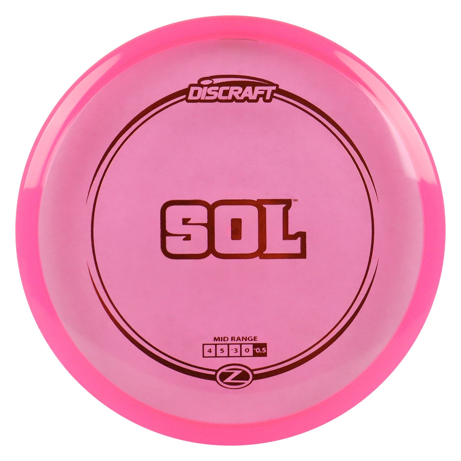 Discraft Disc Golf Z Line Sol Midrange Disc 4/5/-3/0 - Choose Exact Disc