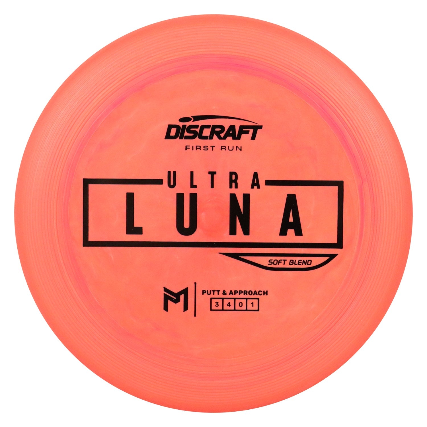 Discraft Disc Golf First Run Paul McBeth Putter Line Soft UltraLuna Putt and Approach 3/4/0/1 - Choose Exact Disc