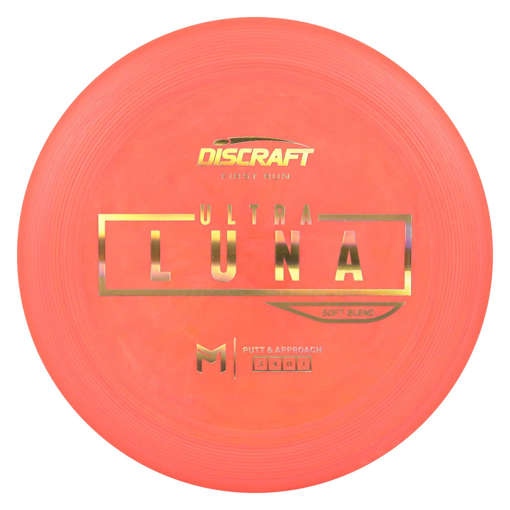 Discraft Disc Golf First Run Paul McBeth Putter Line Soft UltraLuna Putt and Approach 3/4/0/1 - Choose Exact Disc