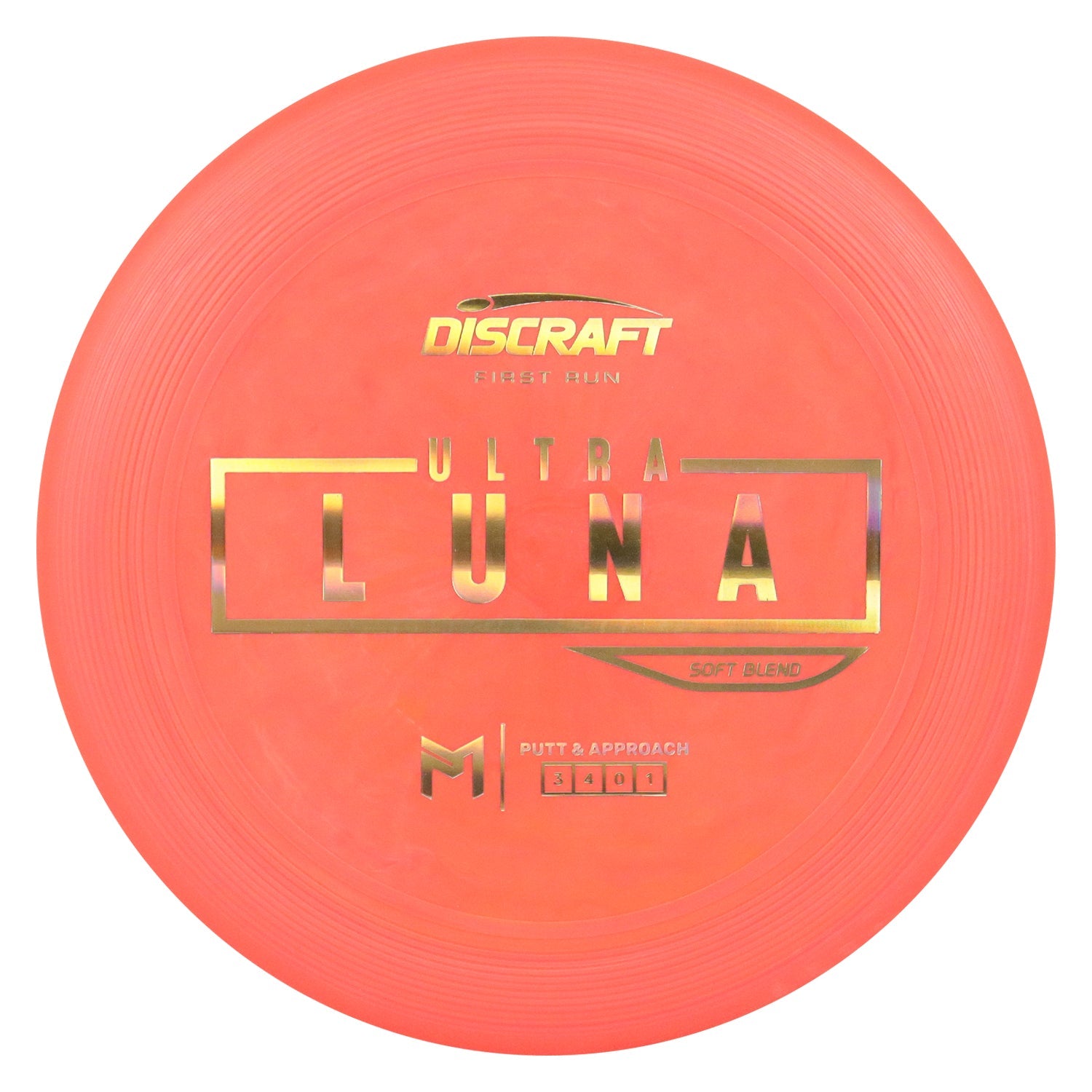 Discraft Disc Golf First Run Paul McBeth Putter Line Soft UltraLuna Putt and Approach 3/4/0/1 - Choose Exact Disc