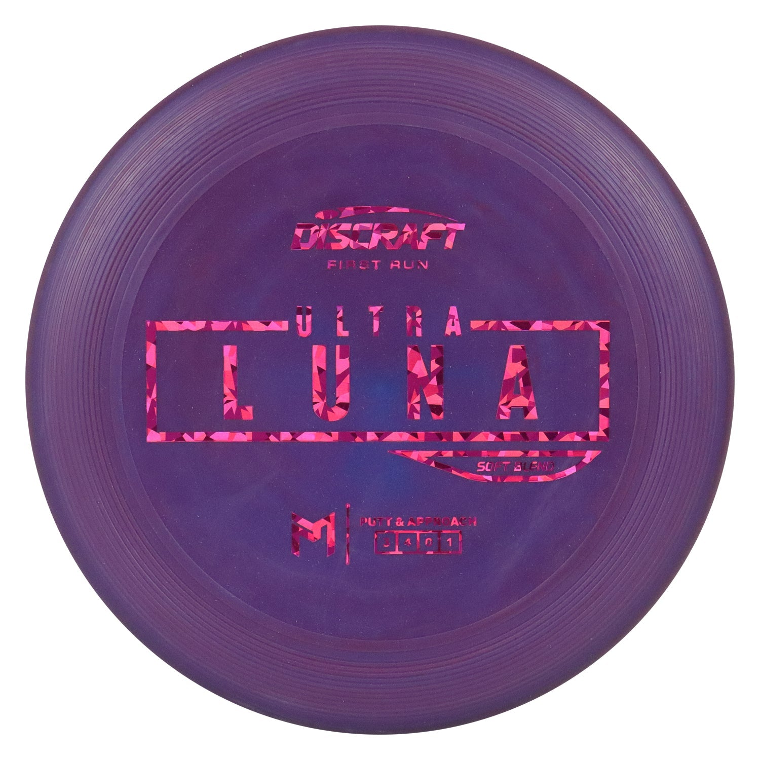 Discraft Disc Golf First Run Paul McBeth Putter Line Soft UltraLuna Putt and Approach 3/4/0/1 - Choose Exact Disc