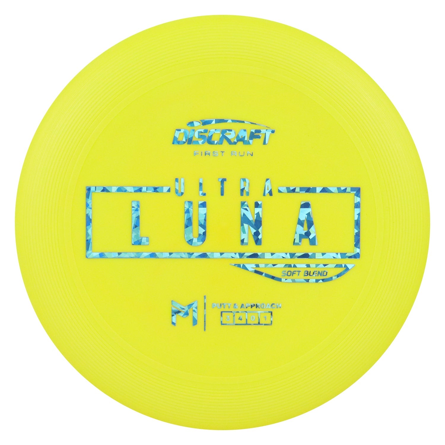 Discraft Disc Golf First Run Paul McBeth Putter Line Soft UltraLuna Putt and Approach 3/4/0/1 - Choose Exact Disc
