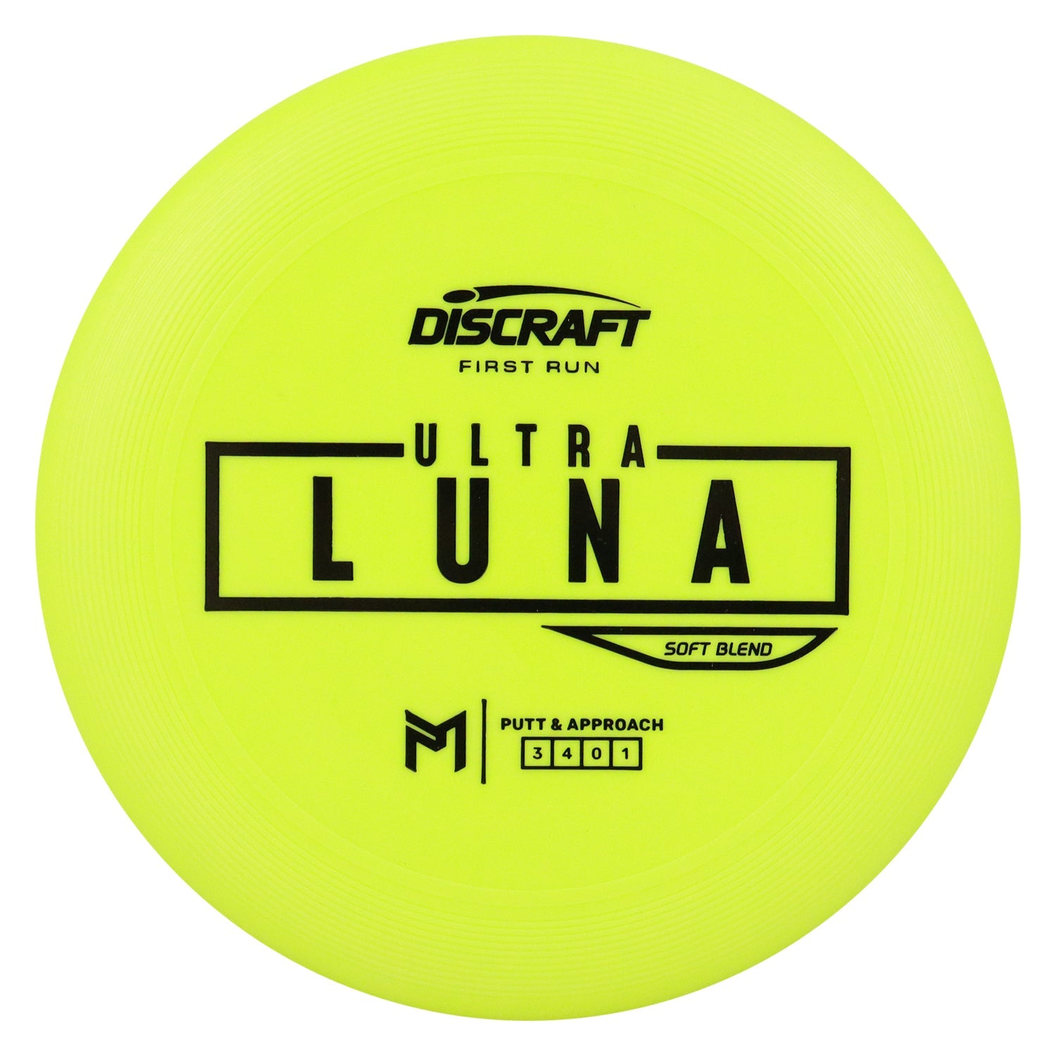 Discraft Disc Golf First Run Paul McBeth Putter Line Soft UltraLuna Putt and Approach 3/4/0/1 - Choose Exact Disc