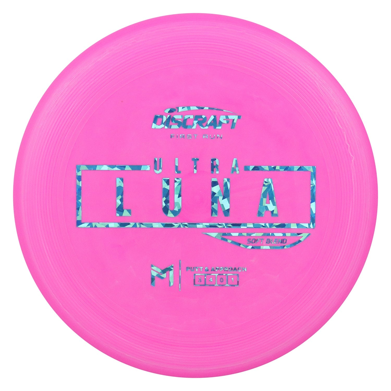 Discraft Disc Golf First Run Paul McBeth Putter Line Soft UltraLuna Putt and Approach 3/4/0/1 - Choose Exact Disc