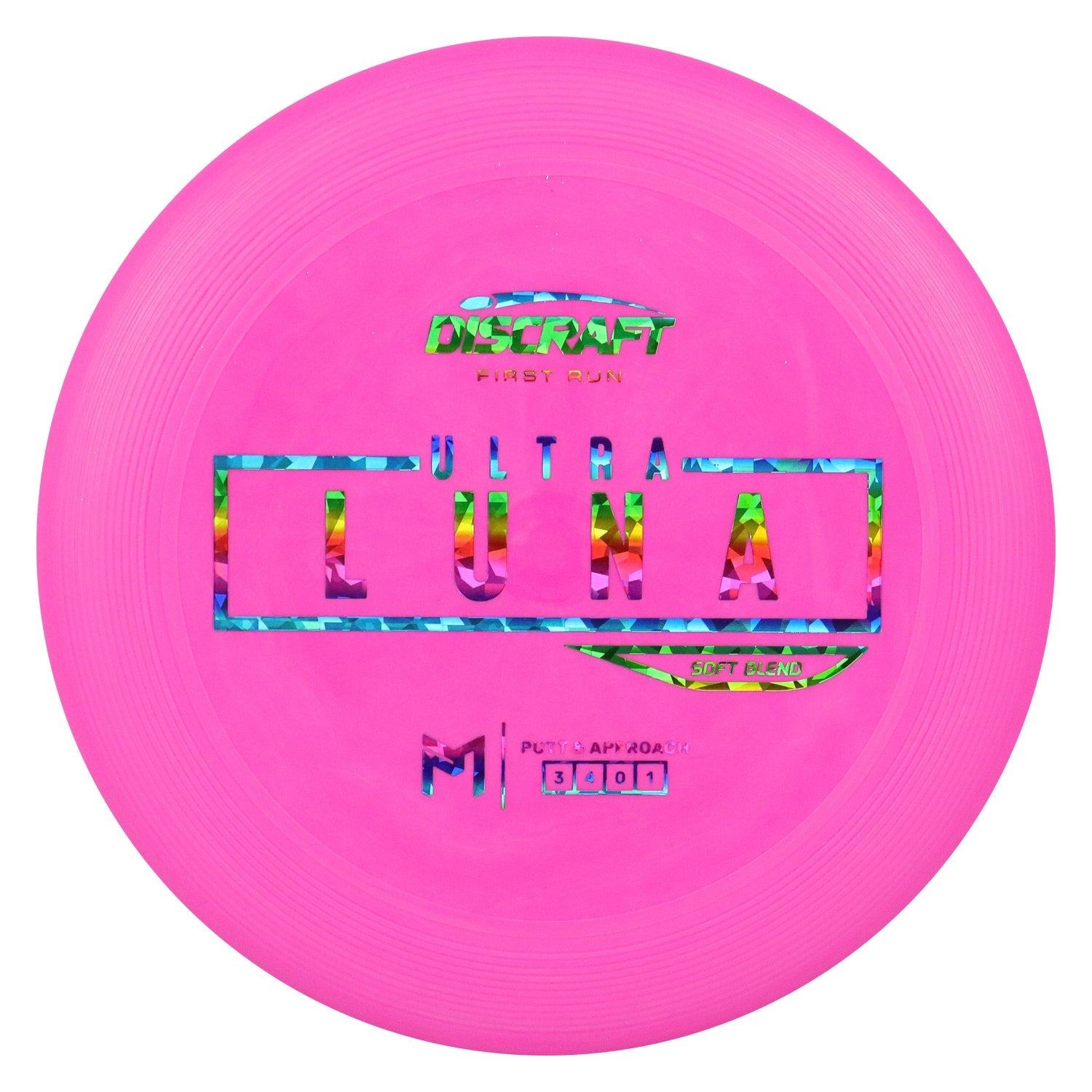 Discraft Disc Golf First Run Paul McBeth Putter Line Soft UltraLuna Putt and Approach 3/4/0/1 - Choose Exact Disc