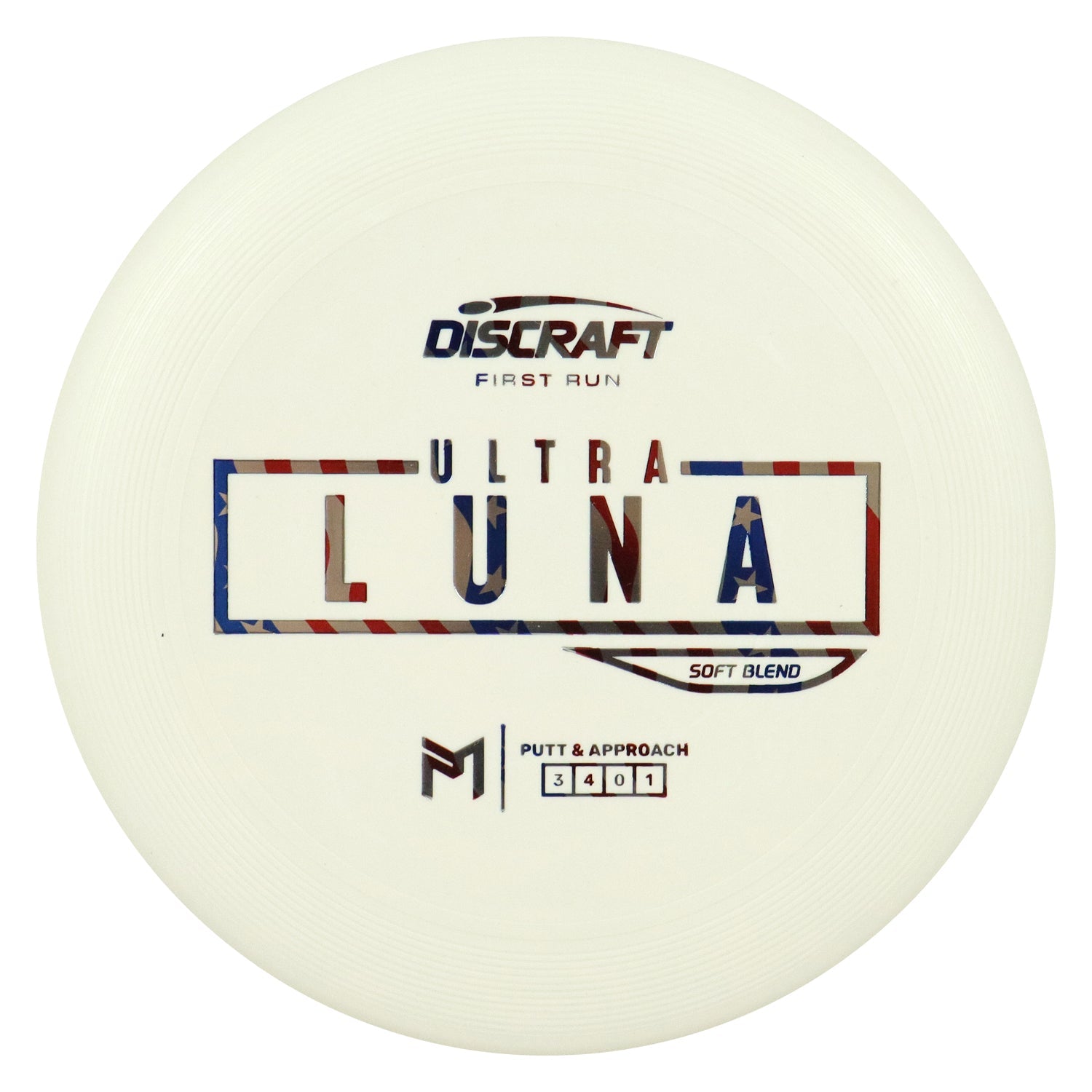Discraft Disc Golf First Run Paul McBeth Putter Line Soft UltraLuna Putt and Approach 3/4/0/1 - Choose Exact Disc