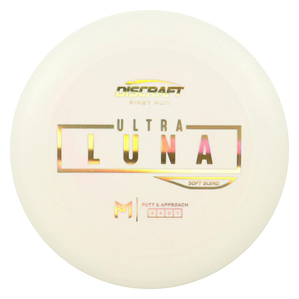Discraft Disc Golf First Run Paul McBeth Putter Line Soft UltraLuna Putt and Approach 3/4/0/1 - Choose Exact Disc