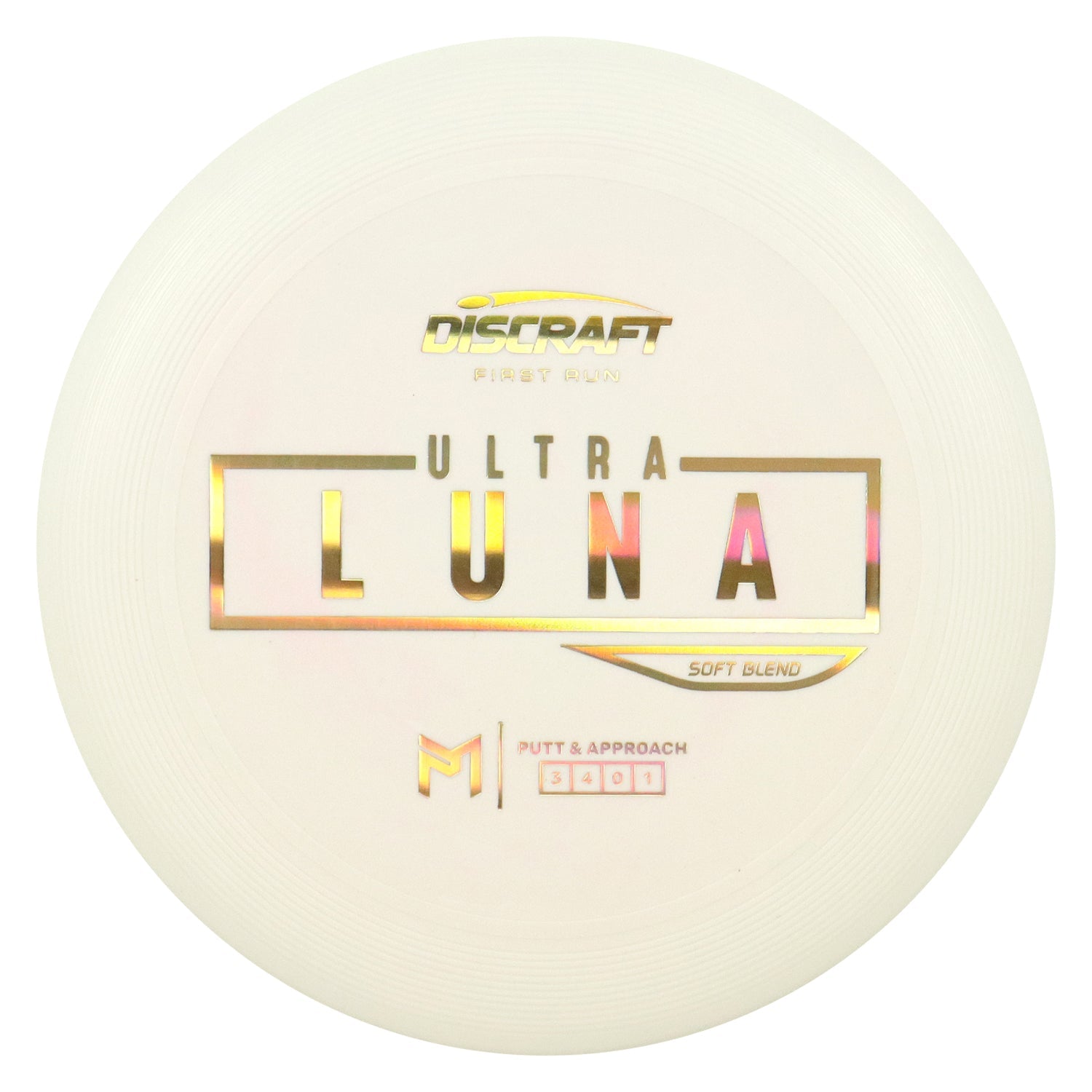 Discraft Disc Golf First Run Paul McBeth Putter Line Soft UltraLuna Putt and Approach 3/4/0/1 - Choose Exact Disc