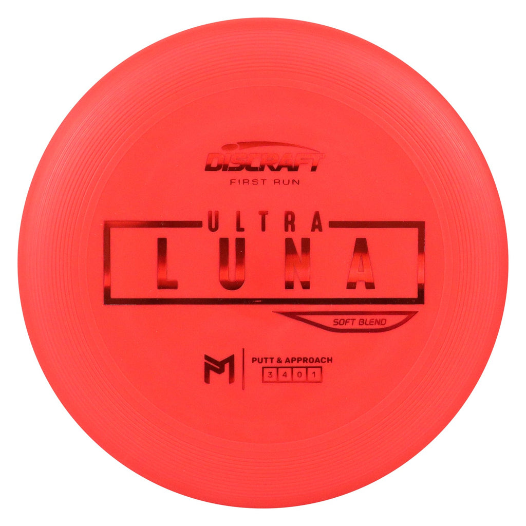 Discraft Disc Golf First Run Paul McBeth Putter Line Soft UltraLuna Putt and Approach 3/4/0/1 - Choose Exact Disc