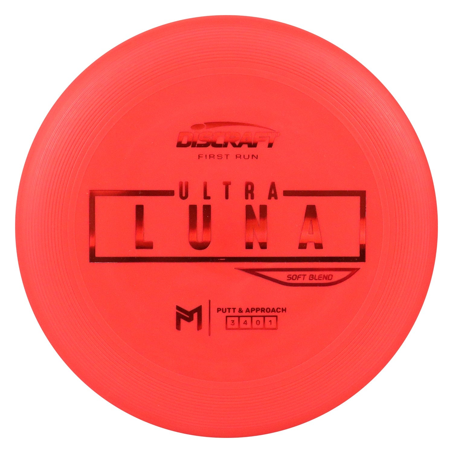 Discraft Disc Golf First Run Paul McBeth Putter Line Soft UltraLuna Putt and Approach 3/4/0/1 - Choose Exact Disc