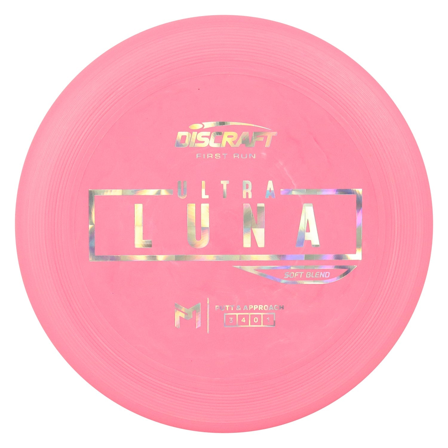 Discraft Disc Golf First Run Paul McBeth Putter Line Soft UltraLuna Putt and Approach 3/4/0/1 - Choose Exact Disc