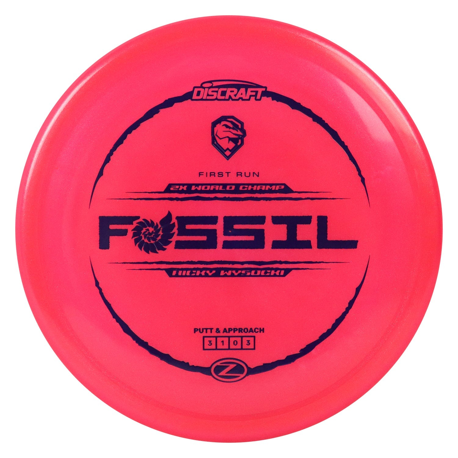 Discraft Disc Golf Ricky Wysocki First Run Z ColorShift Fossil Putter 3/1/0/3