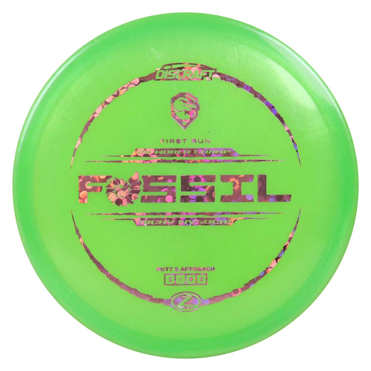 Discraft Disc Golf Ricky Wysocki First Run Z ColorShift Fossil Putter 3/1/0/3