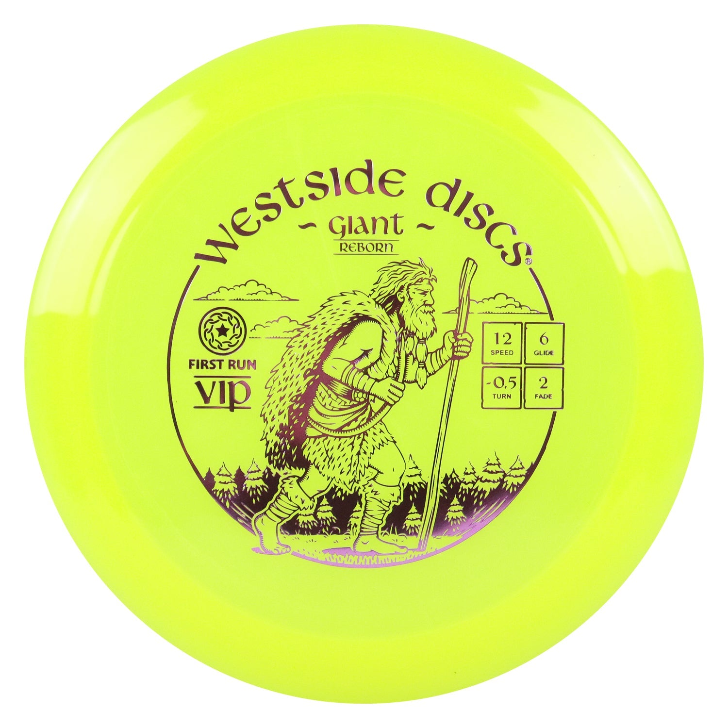 Westside Disc Golf First Run VIP Giant Reborn Distance Driver 12/6/-0.5/2