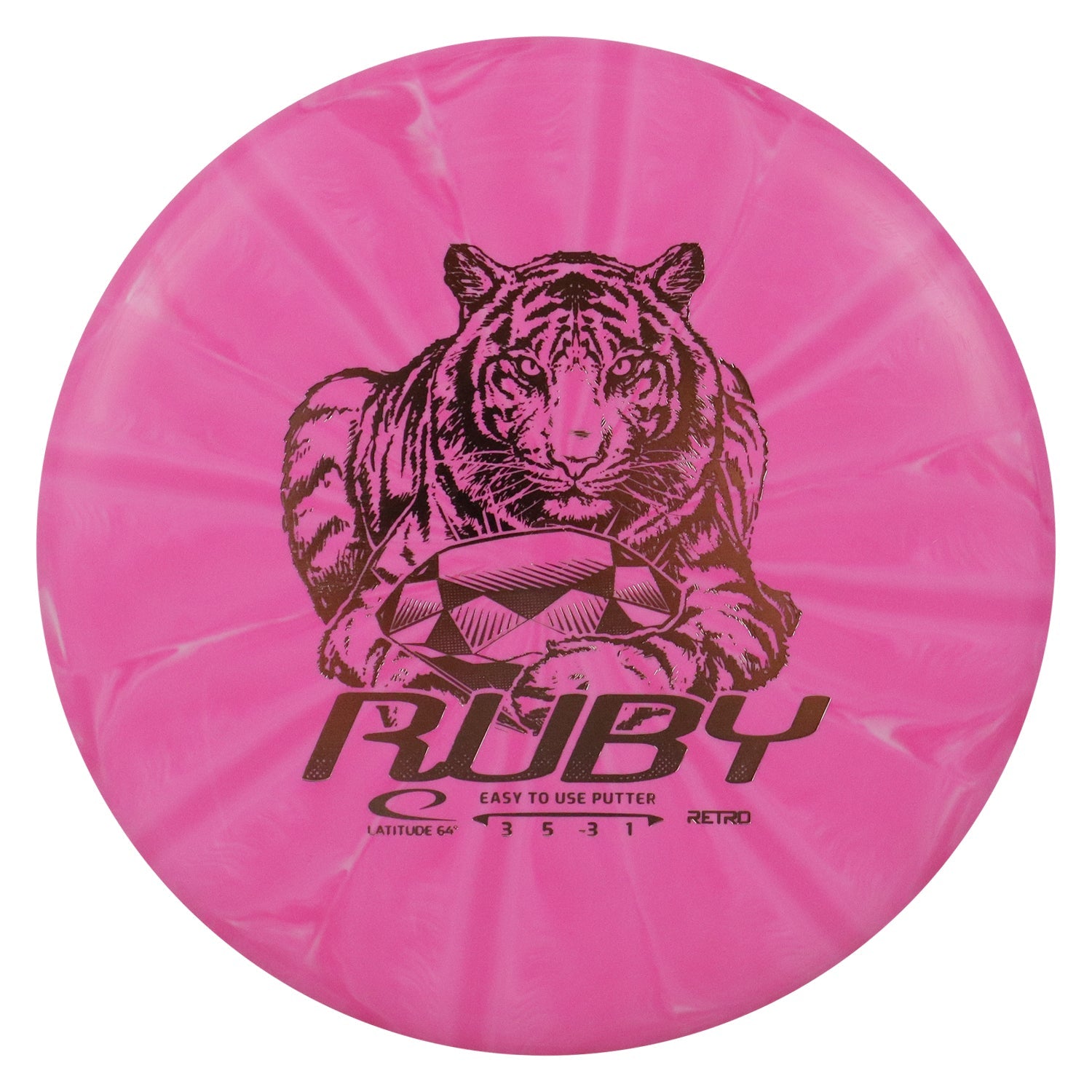 Latitude 64 Disc Golf Retro Burst Ruby Putter 3/5/-3/1 - Choose Exact Disc