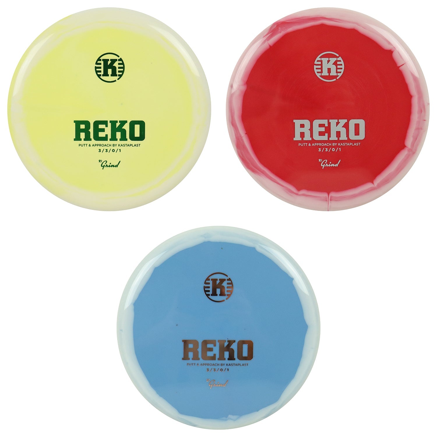 Kastaplast Disc Golf K1 Grind Reko Putt and Approach 3/3/0/1 - Choose Exact Disc