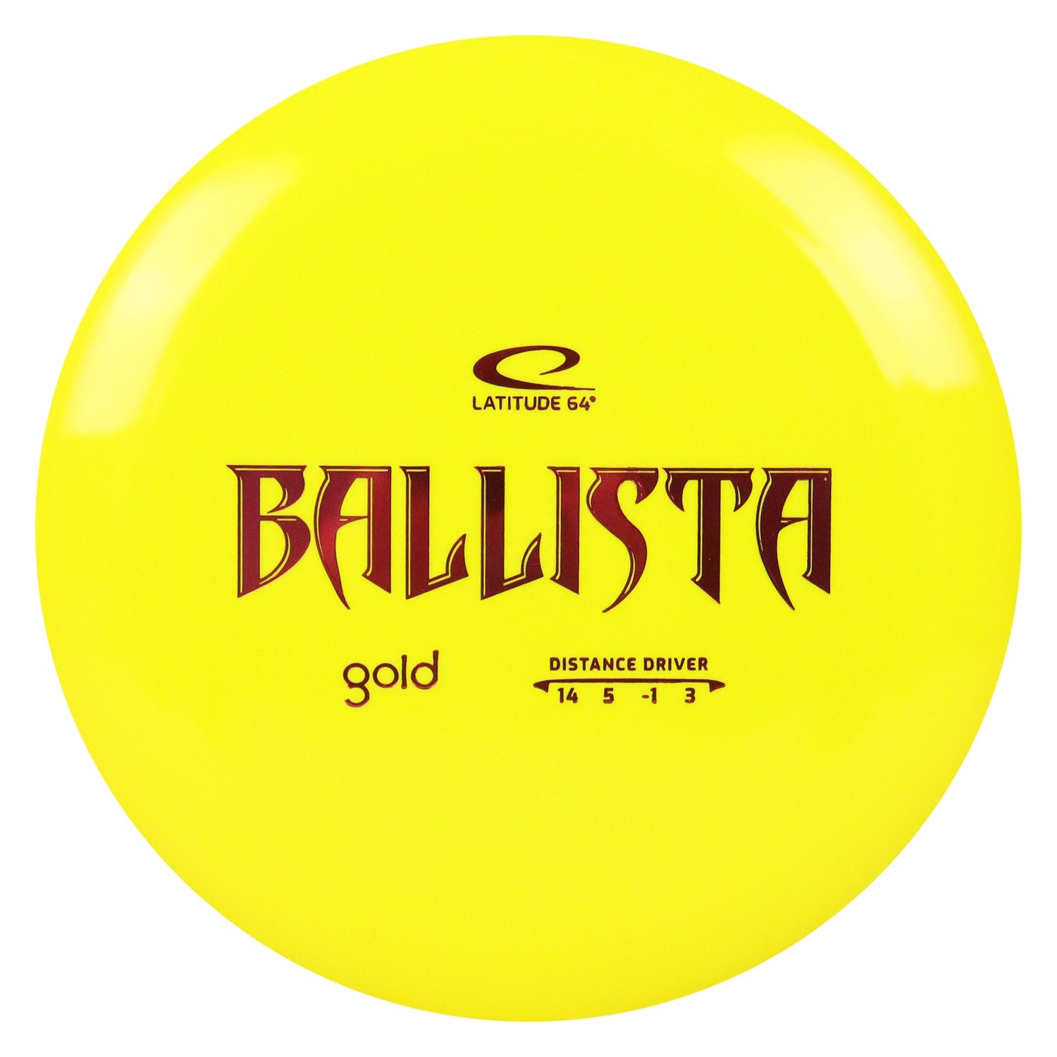 Latitude 64 Disc Golf Gold Ballista Distance Driver 14/5/-1/3 - Choose Exact