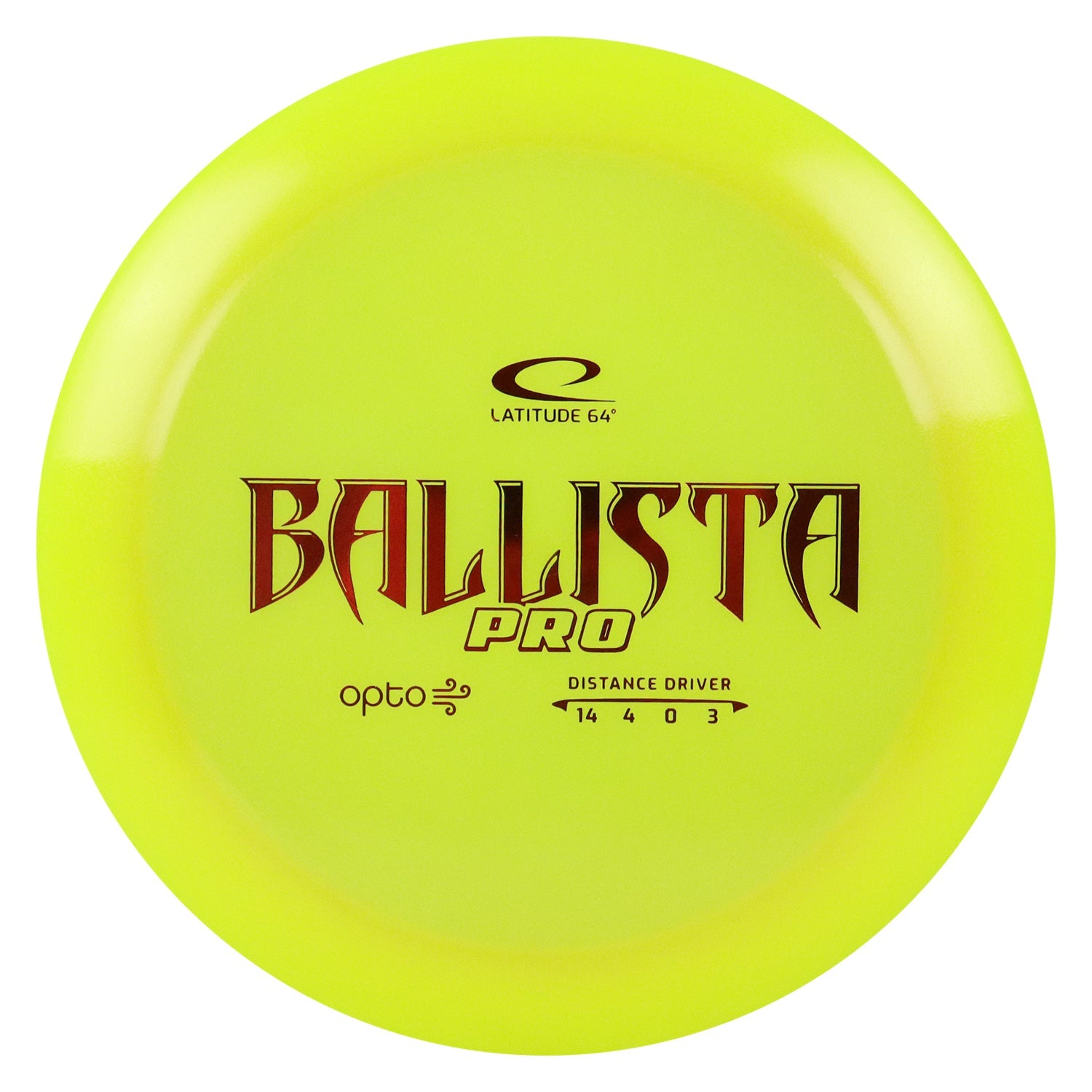 Latitude 64 Disc Golf Opto Air Ballista Pro Driver 14/4/0/3 - Choose Exact