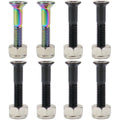 Dime Bag Skateboard Mounting Hardware 1" Phillips Black and Oil Slick Bolts / Silver Nuts