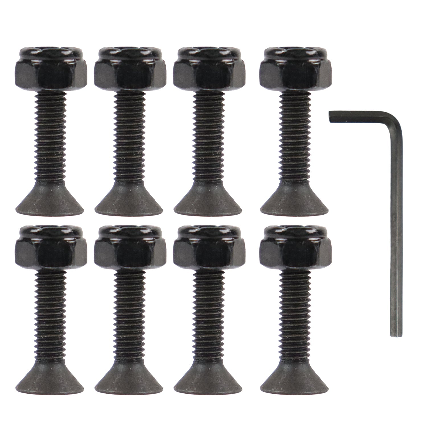 Dime Bag Skateboard Mounting Hardware 7/8" Allen Nuts and Bolts with Wrench