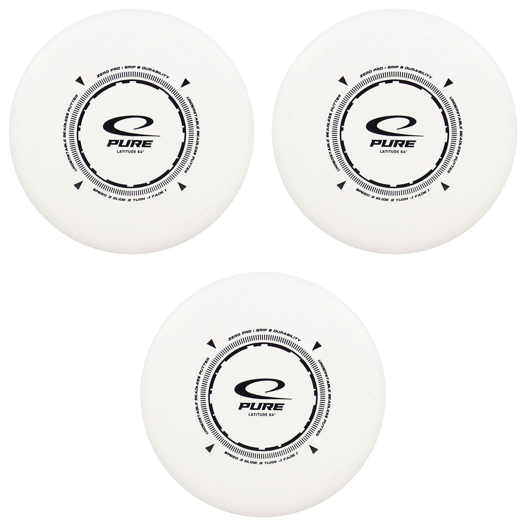 Latitude 64 Disc Golf Zero Pro Pure Putter 3/3/-1/1 - Choose Exact Disc