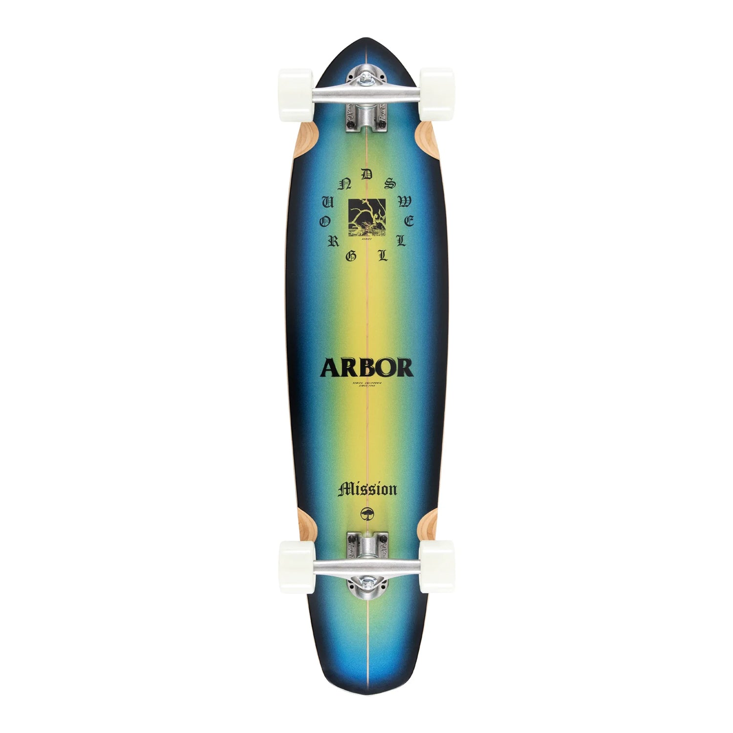 Arbor Longboard Complete Groundswell Drifter Mission Kicktail 8.625" x 35"