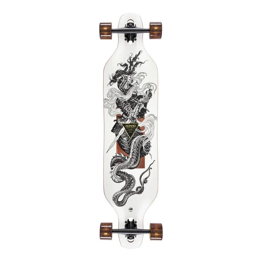 Arbor Longboard Complete Bamboo Axis 40 K Darmaeva Drop Through 9.375" x 40"