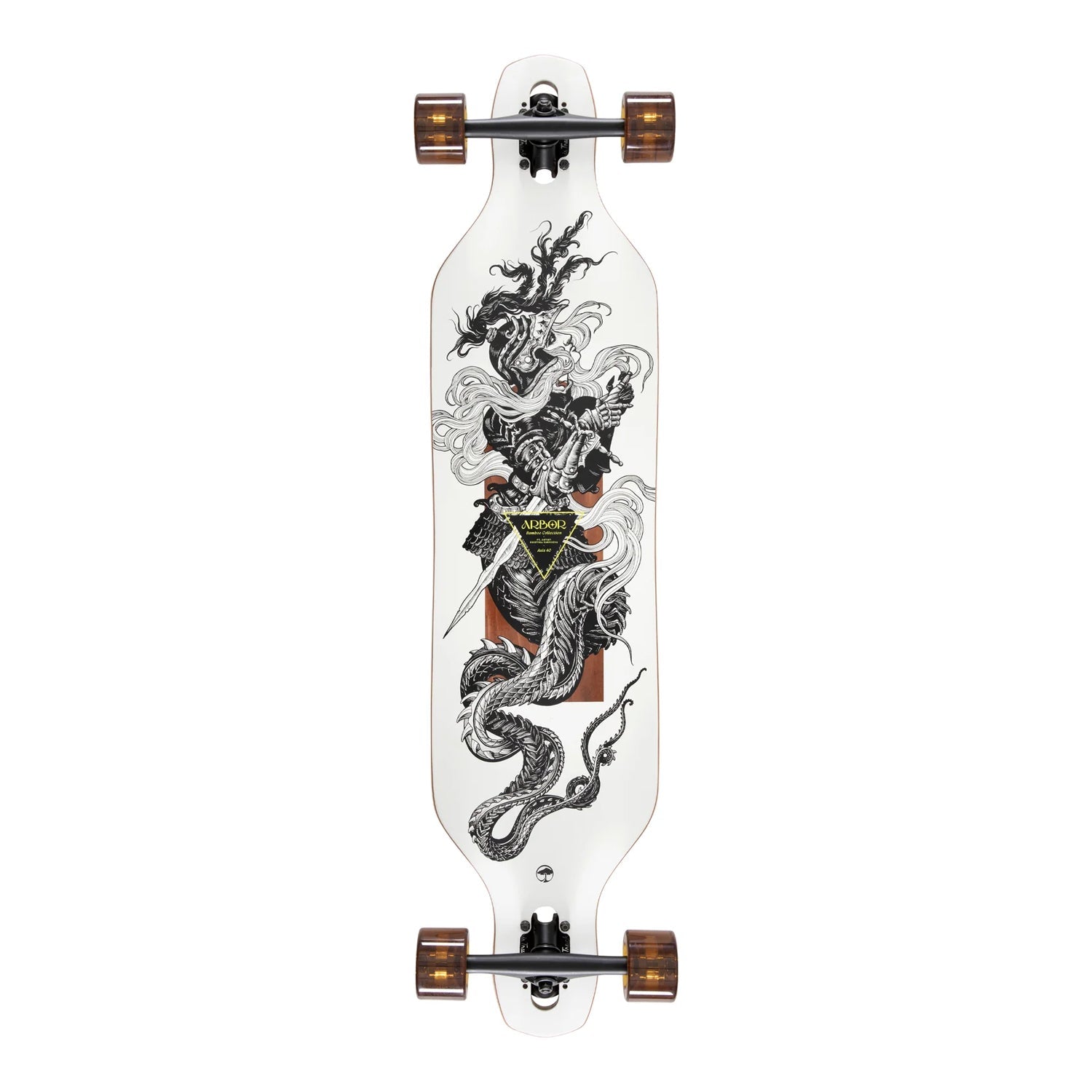 Arbor Longboard Complete Bamboo Axis 40 K Darmaeva Drop Through 9.375" x 40"