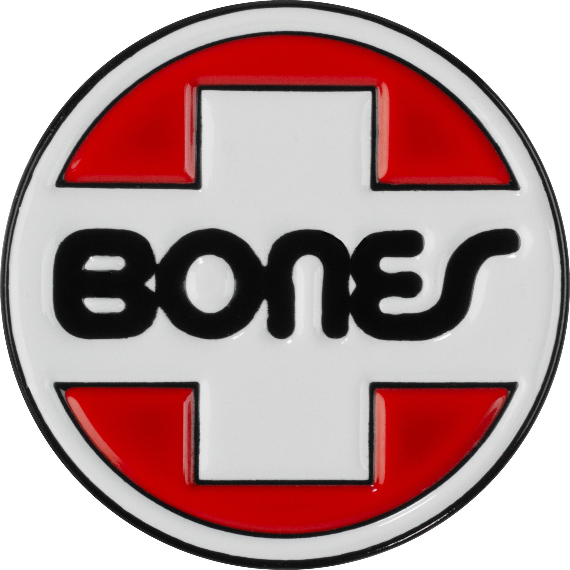 Bones Bearings OG Swiss Circle Skateboard Lapel Pin