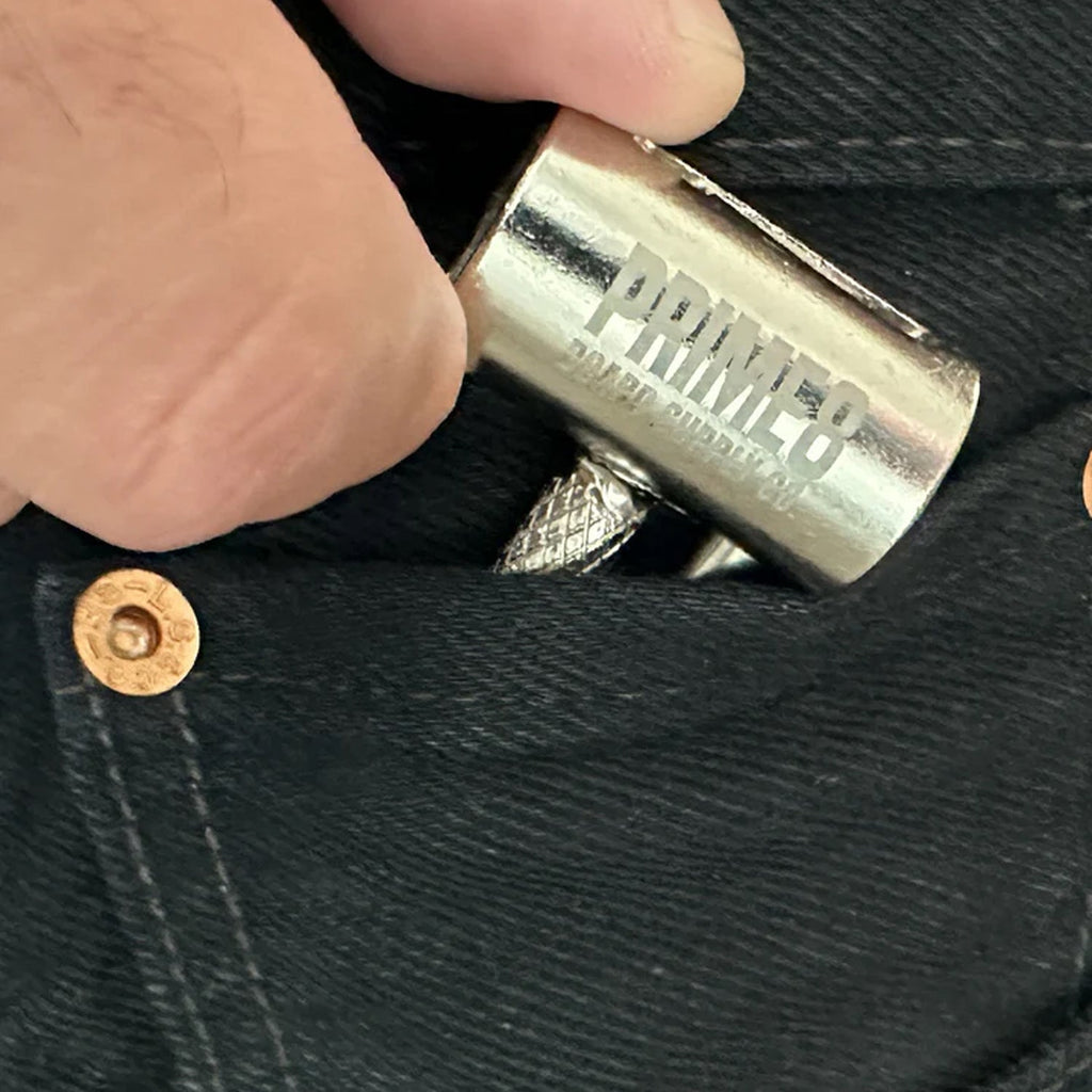 Prime8 Skateboard Tool Coin Pocket Sized - Silver
